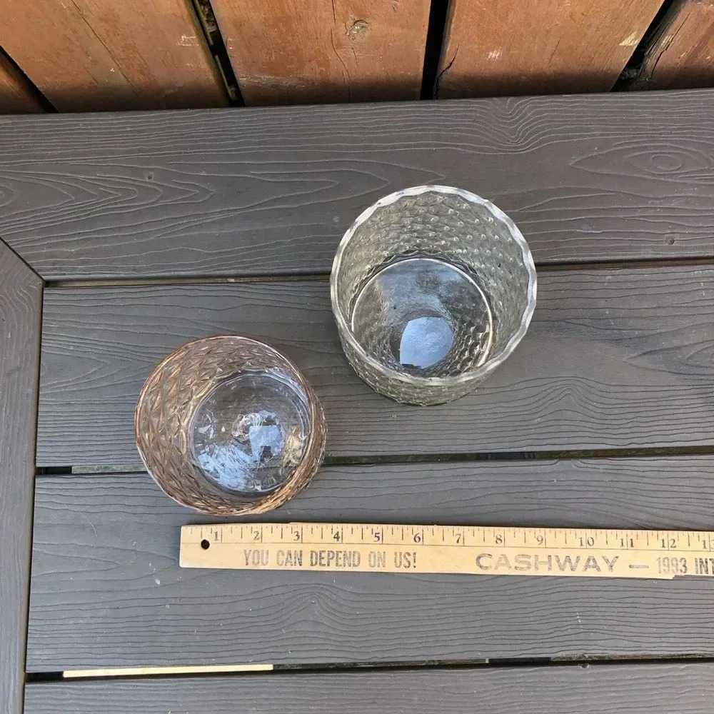 Patterned Glass Candleholders - Picture 7 of 8